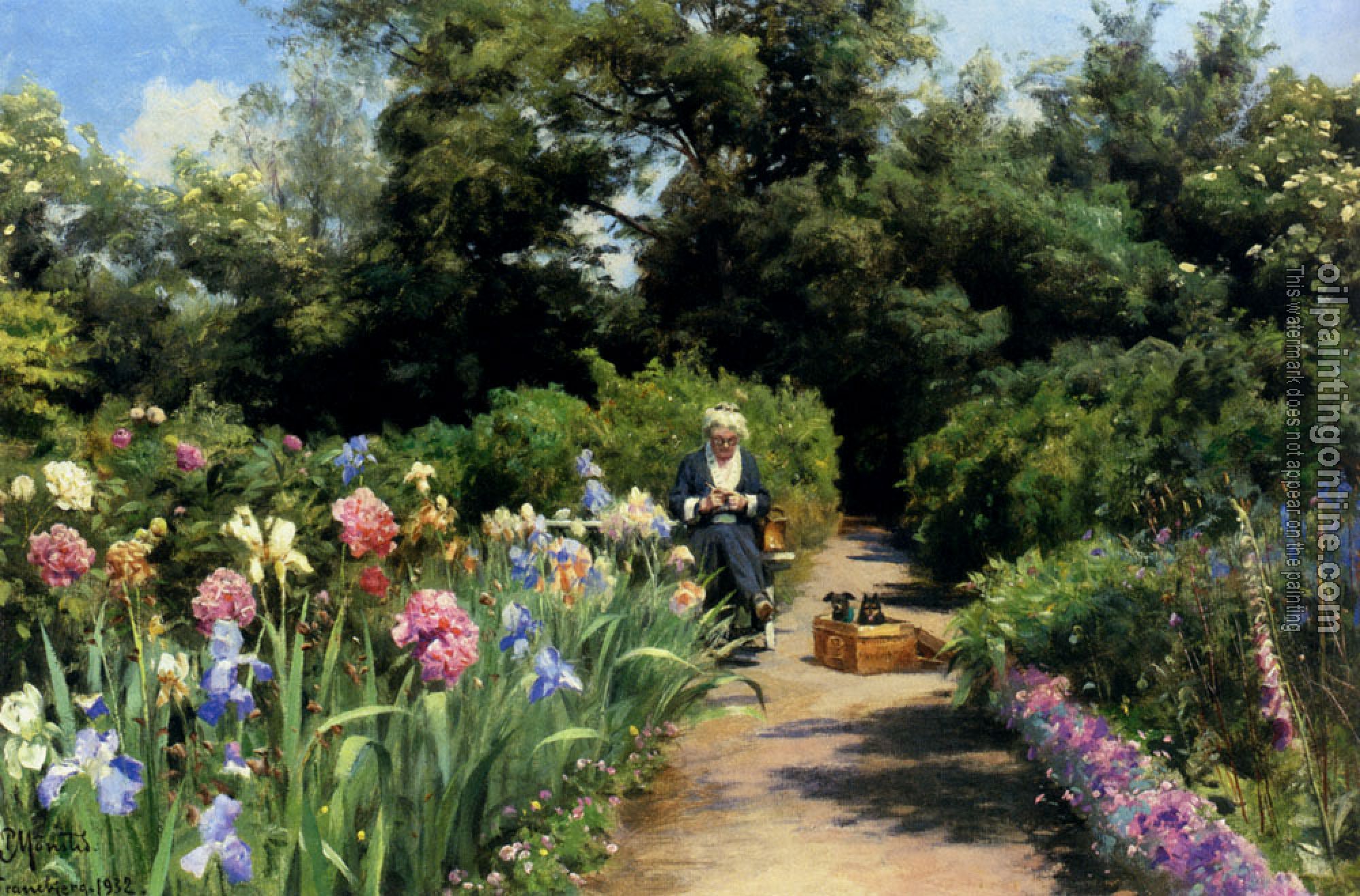 Monsted, Peder Mork - Knitting In The Garden